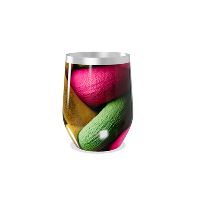 Copo Térmico Slim - Transparente com Cores Vivas