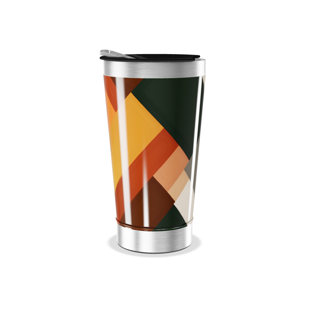 Copo Térmico - Estampa Geométrica Colorida