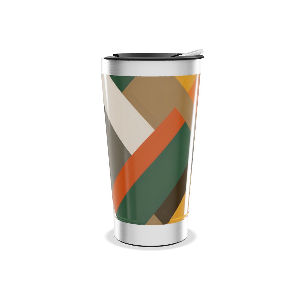 Copo Térmico - Estampa Geométrica Colorida