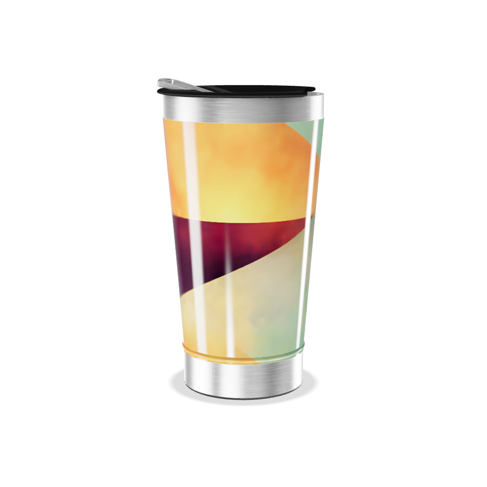 Copo Térmico - Estampa Geométrica Colorida