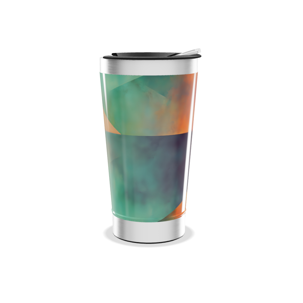 Copo Térmico - Estampa Geométrica Colorida