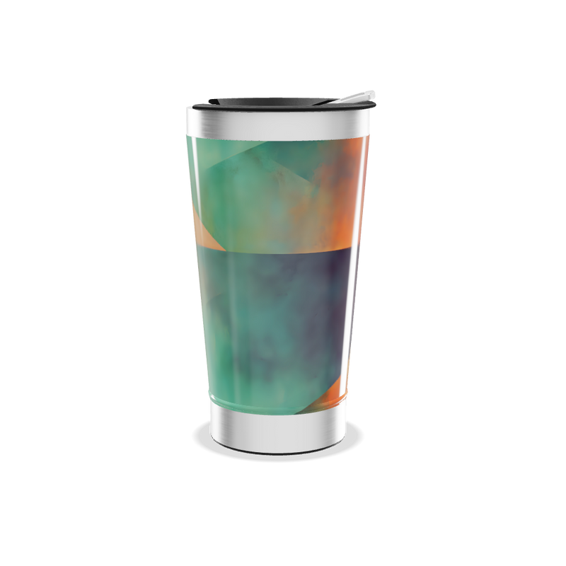 Copo Térmico - Estampa Geométrica Colorida