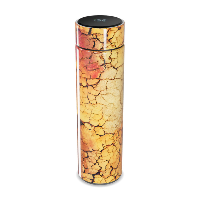 Garrafa Térmica Touch - Estampa Abstrata Marrom