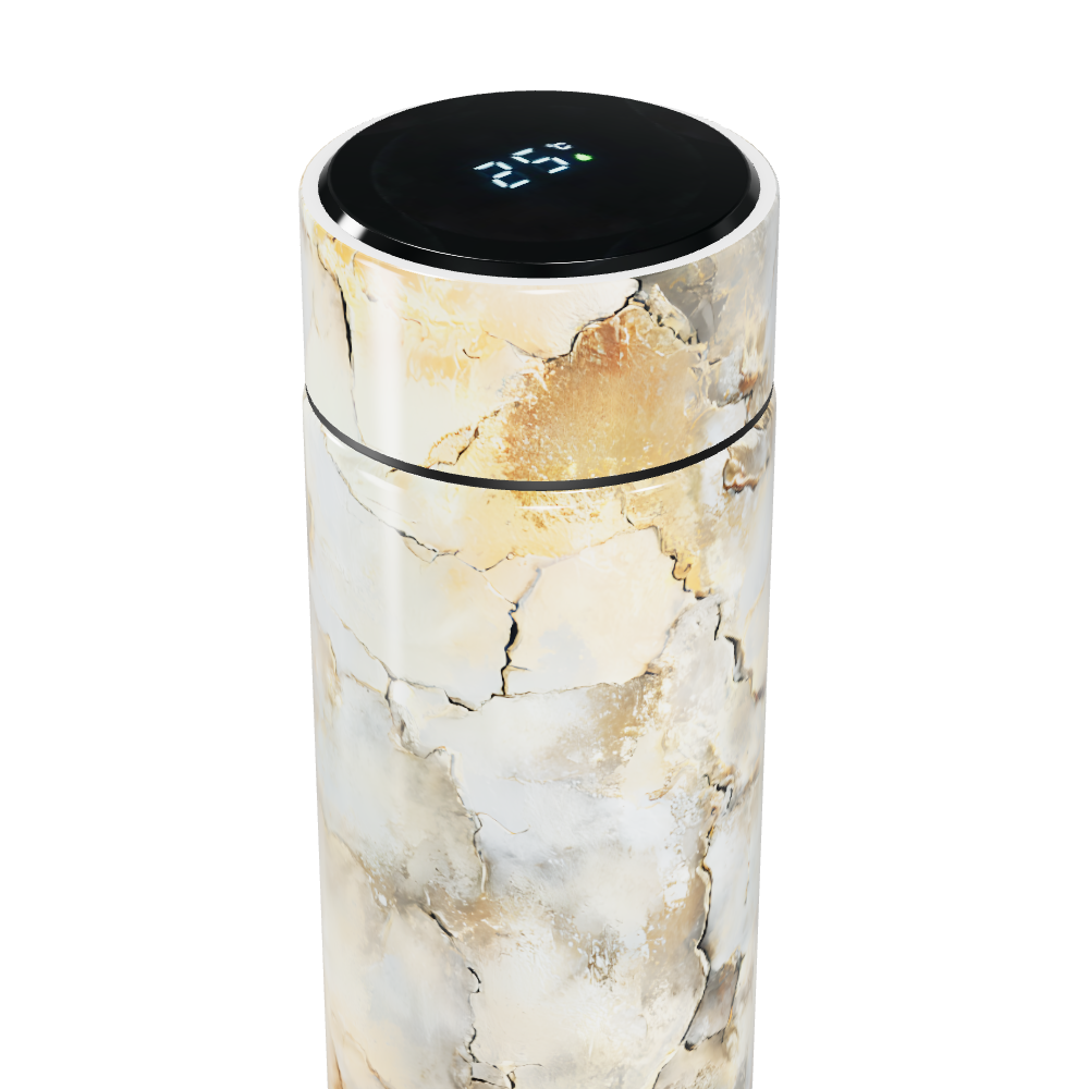 Garrafa Térmica Touch - Mármore Bege Digital
