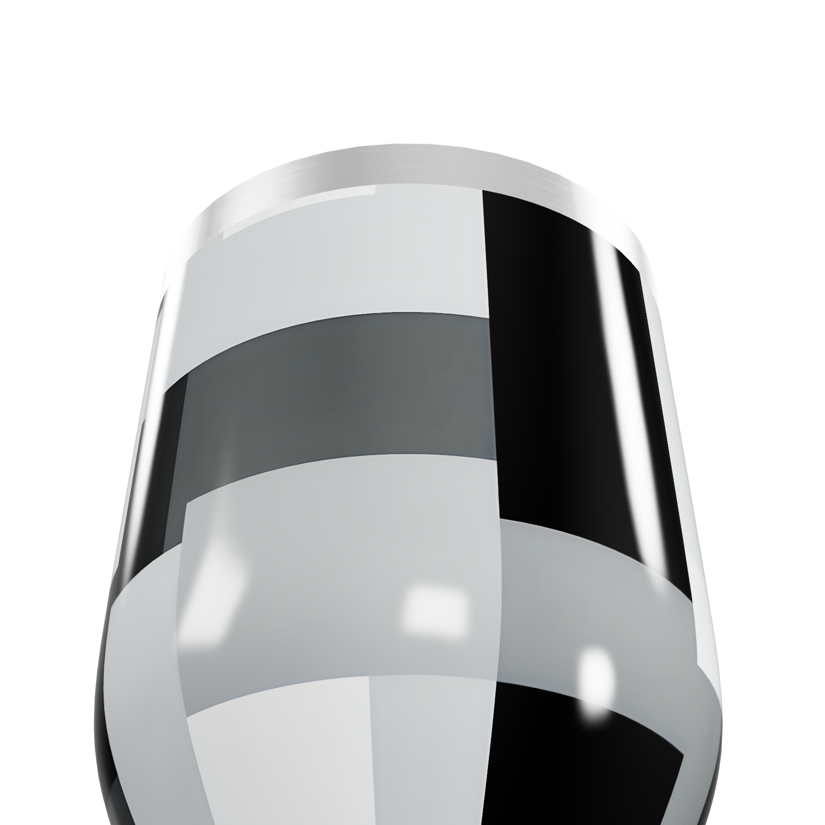 Copo Térmico Slim - Aço Inox Preto e Branco