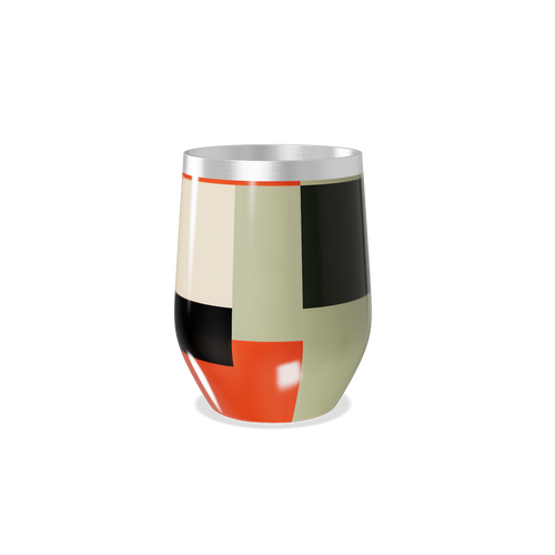 Copo Térmico Slim - Estampa Geométrica Colorida