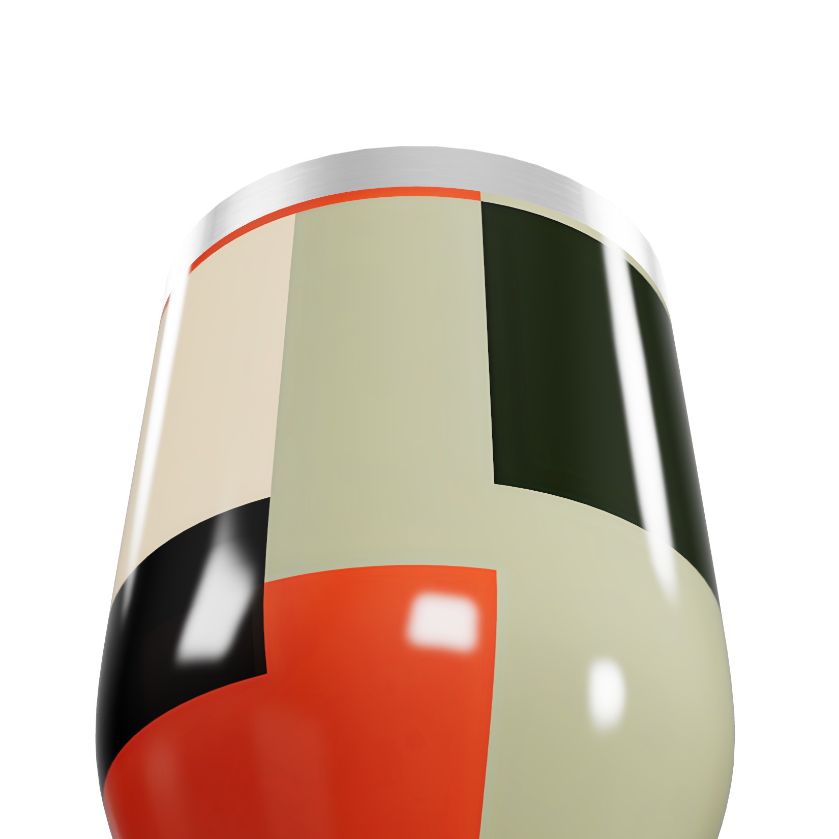 Copo Térmico Slim - Estampa Geométrica Colorida