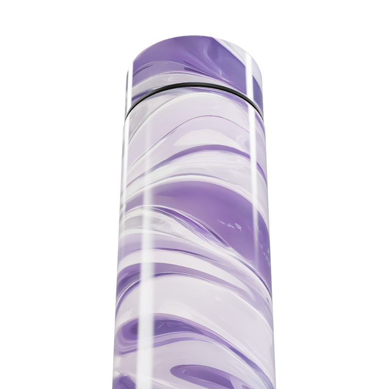 Garrafa Térmica Touch - Roxa com Estampa Ondulada