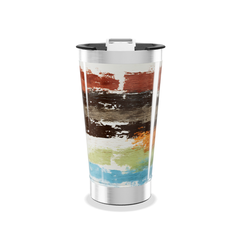 Copo Térmico - Design Colorido Aço Inox