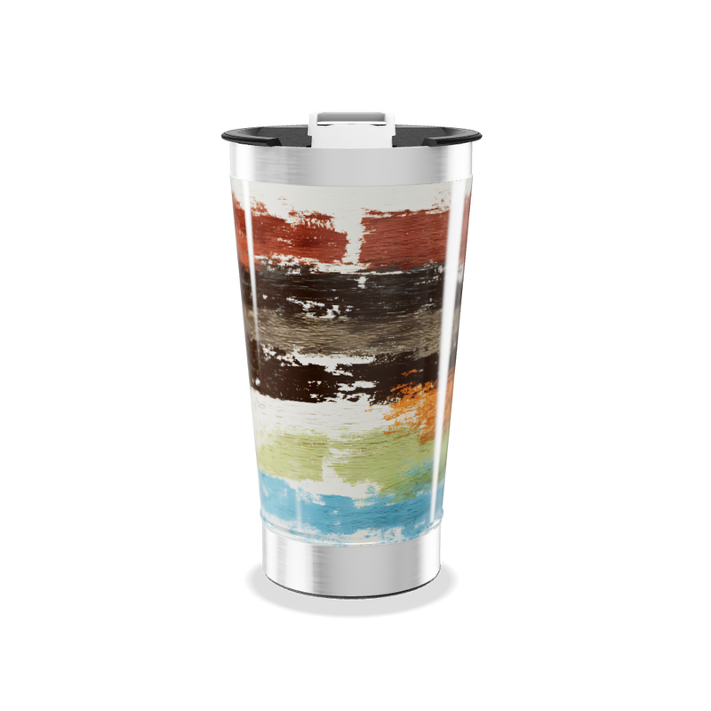 Copo Térmico - Design Colorido Aço Inox