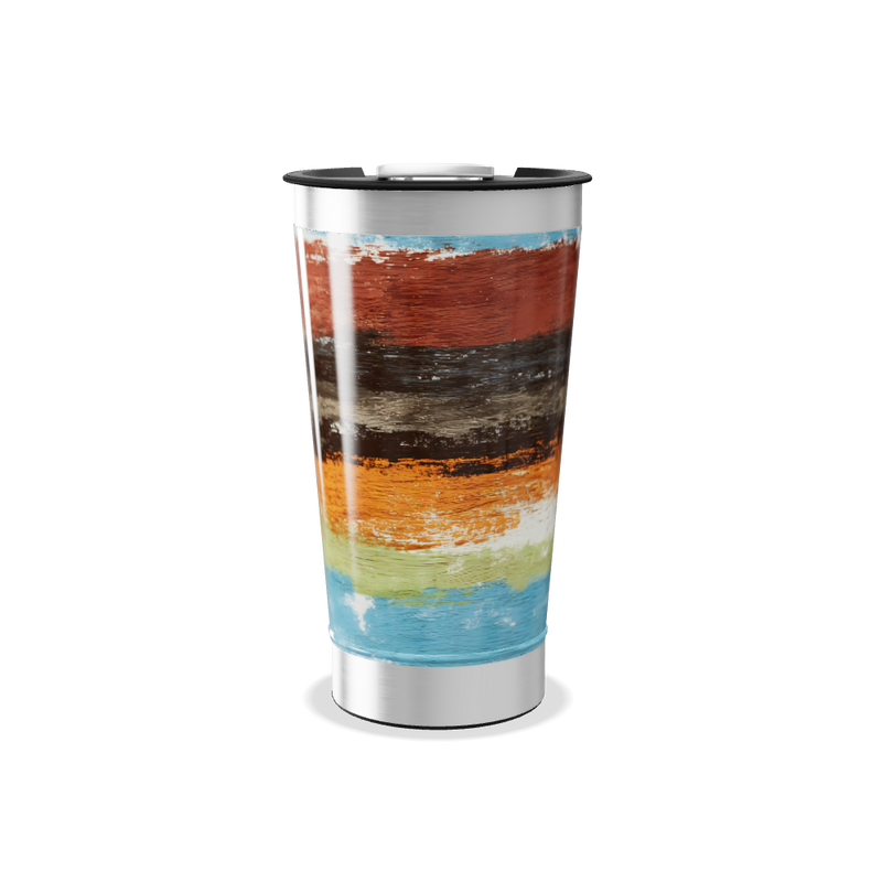 Copo Térmico - Design Colorido Aço Inox