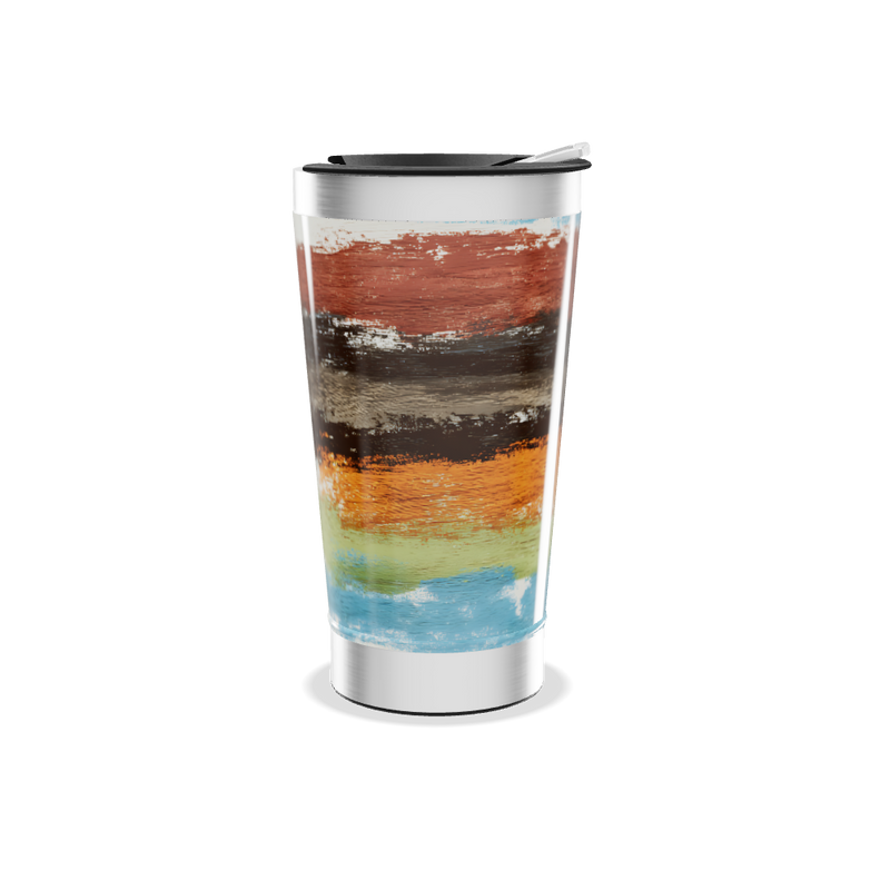 Copo Térmico - Design Colorido Aço Inox