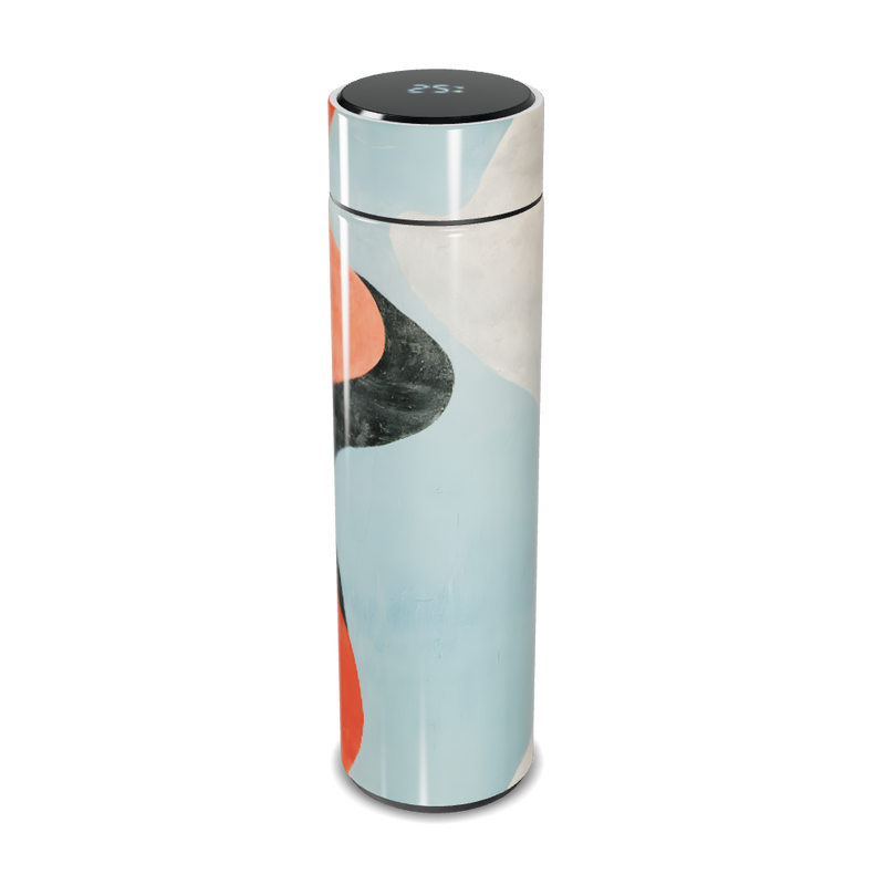 Garrafa Térmica Touch - Estampa Abstrata Azul