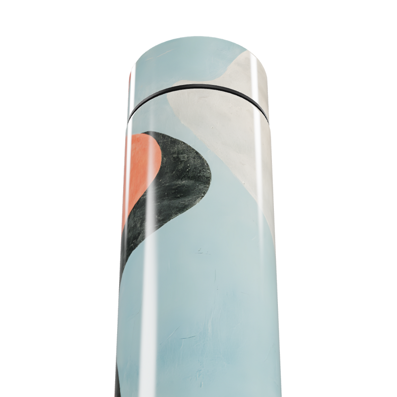 Garrafa Térmica Touch - Estampa Abstrata Azul