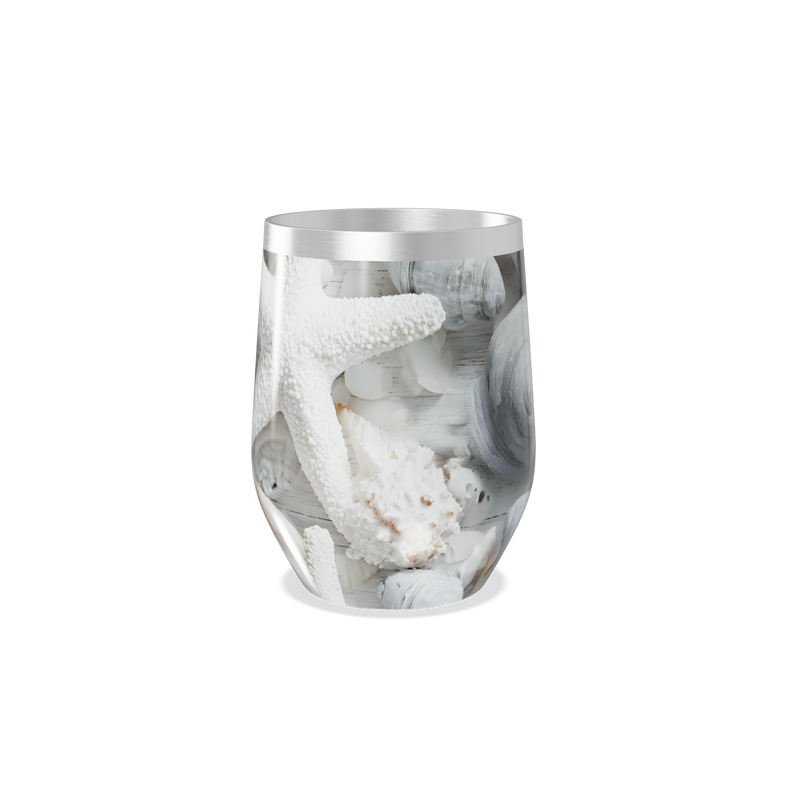 Copo Térmico Slim - Estampa Marinha Conchas