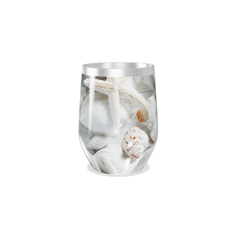 Copo Térmico Slim - Estampa Marinha Conchas