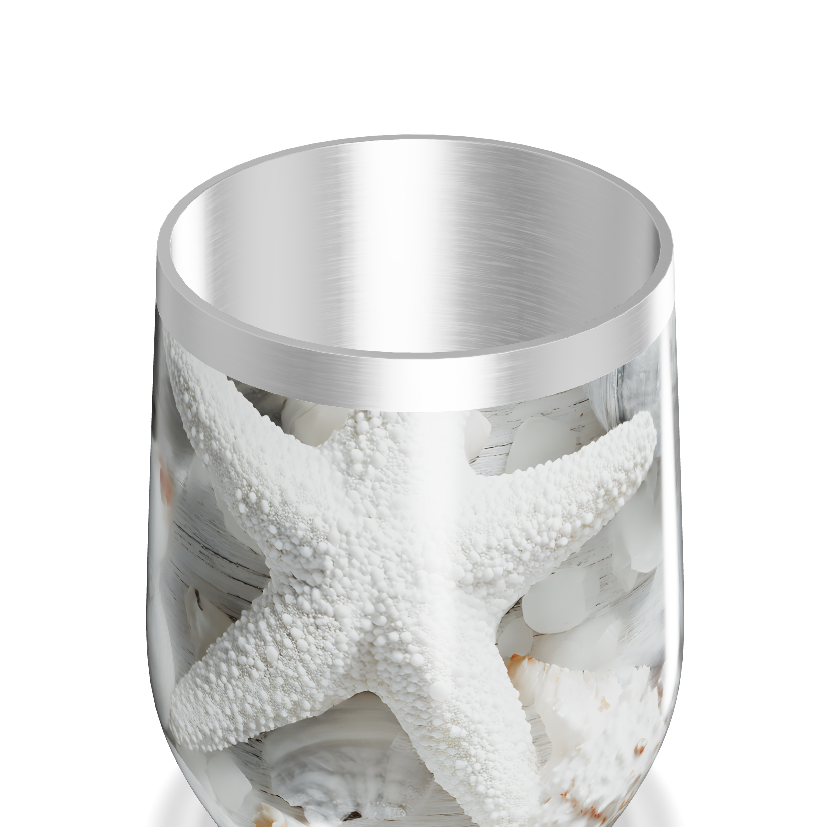 Copo Térmico Slim - Estampa Marinha Conchas