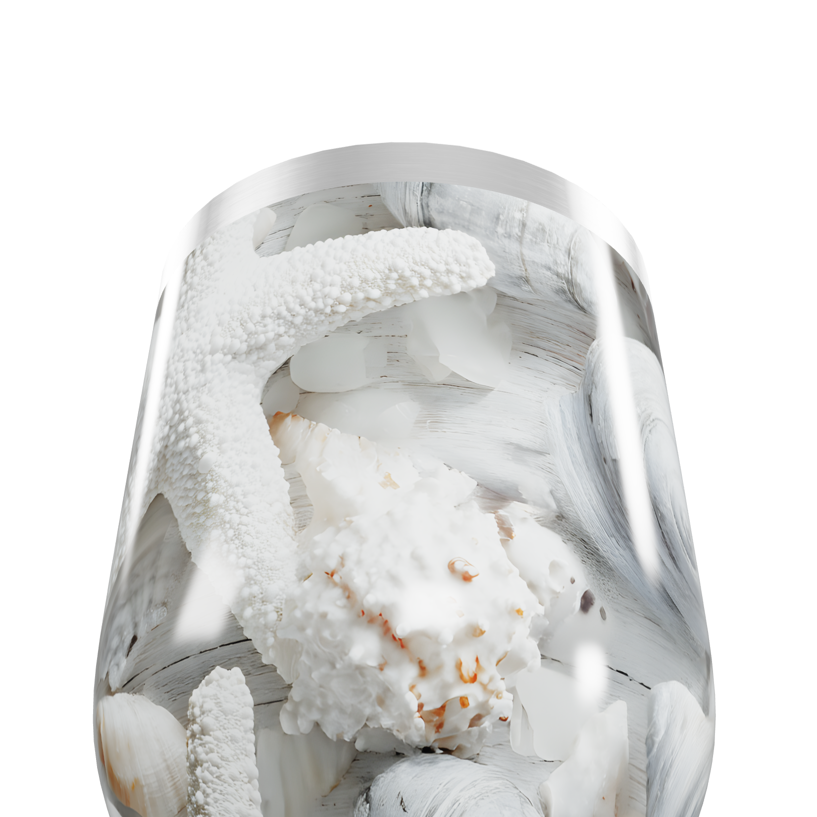 Copo Térmico Slim - Estampa Marinha Conchas