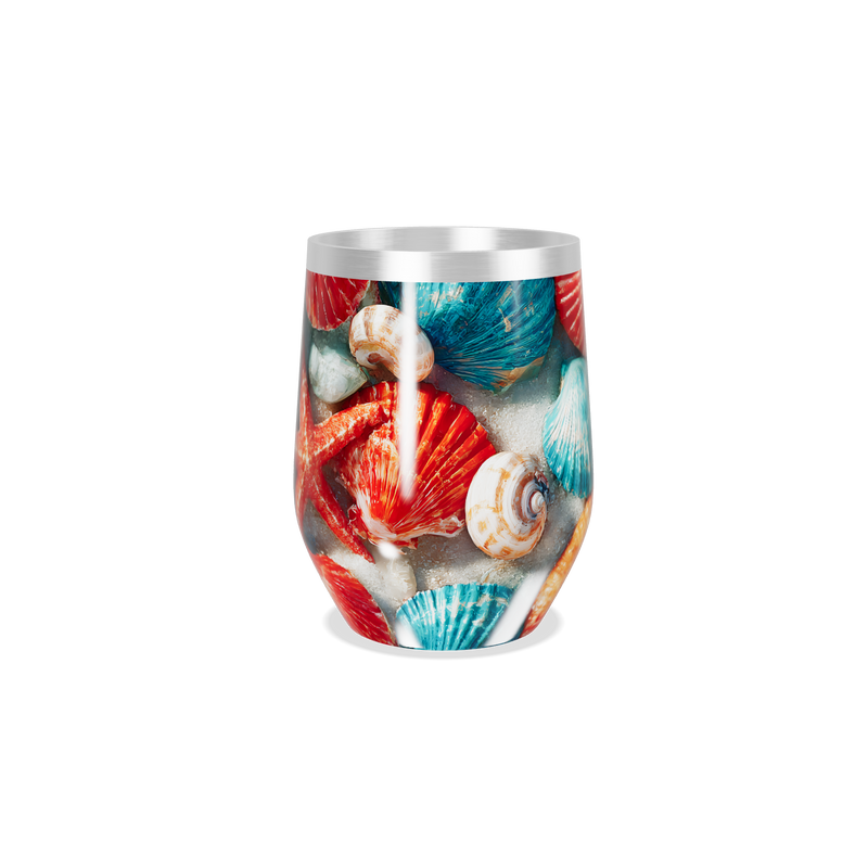 Copo Térmico Slim - Estampa Conchas Coloridas