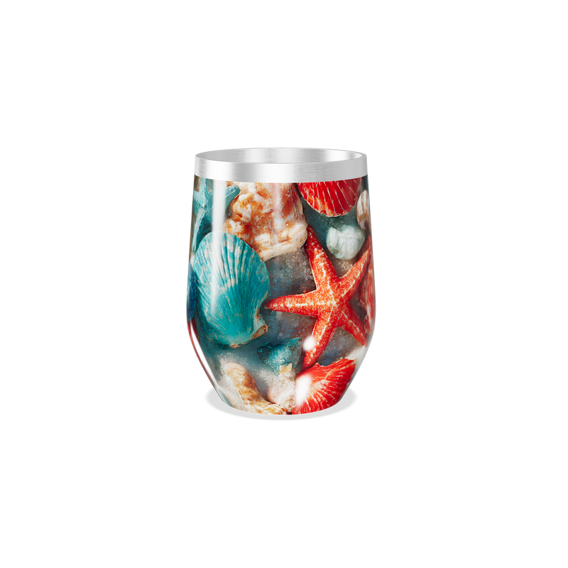 Copo Térmico Slim - Estampa Conchas Coloridas