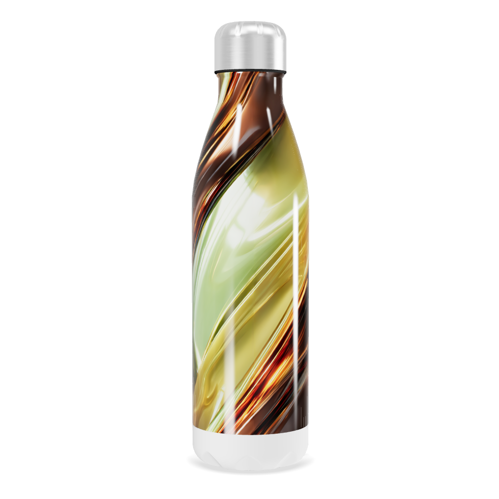 Garrafa Inox - Estampa Abstrata Multicolorida