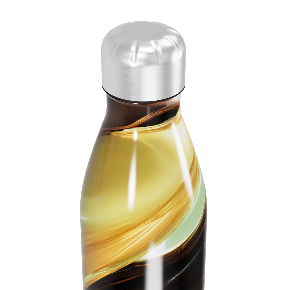 Garrafa Inox - Estampa Abstrata Multicolorida