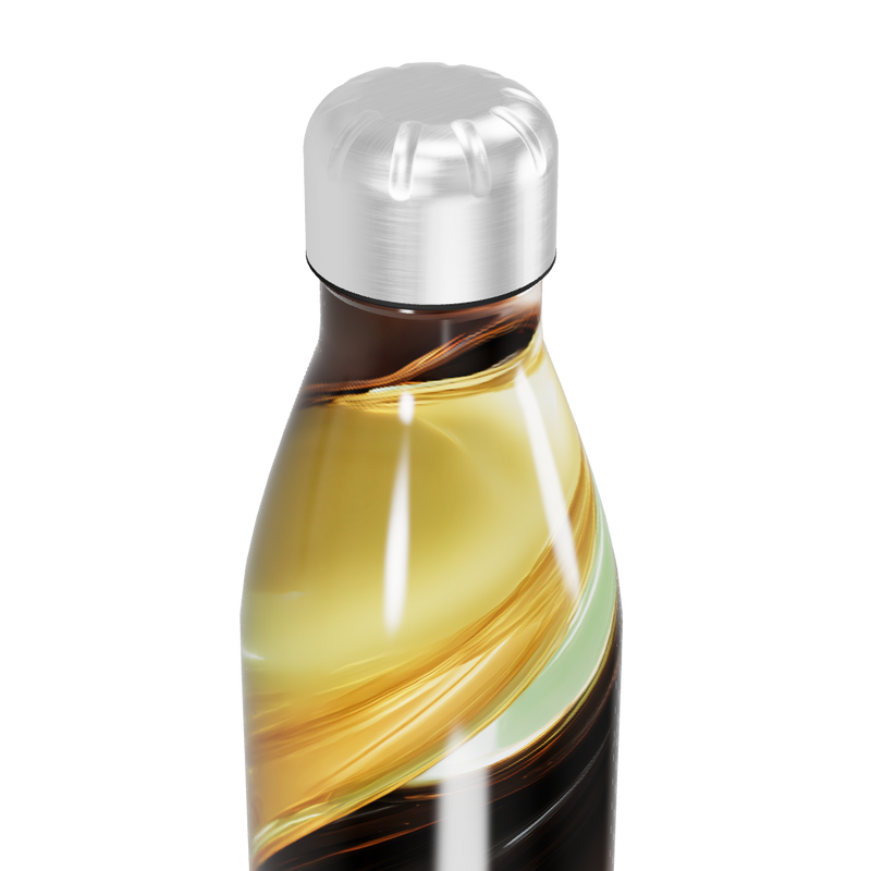 Garrafa Inox - Estampa Abstrata Multicolorida