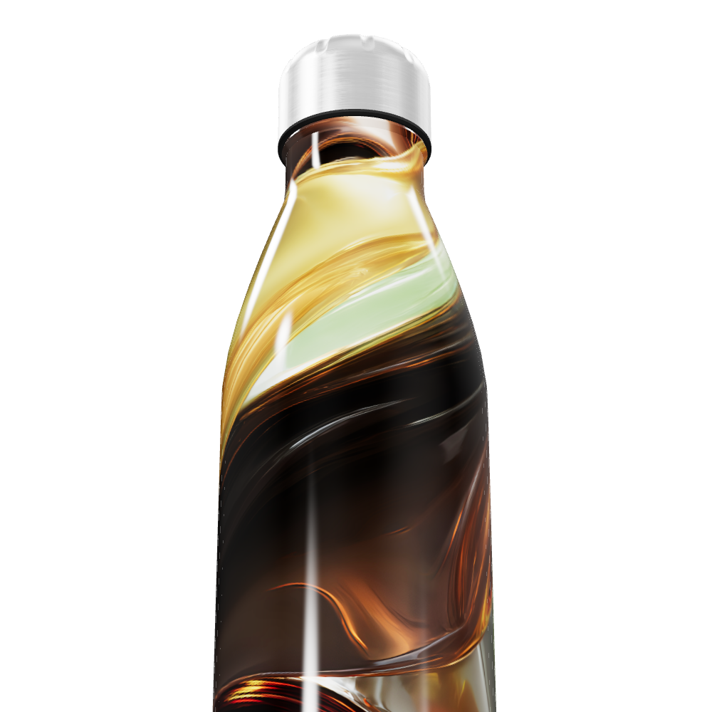 Garrafa Inox - Estampa Abstrata Multicolorida