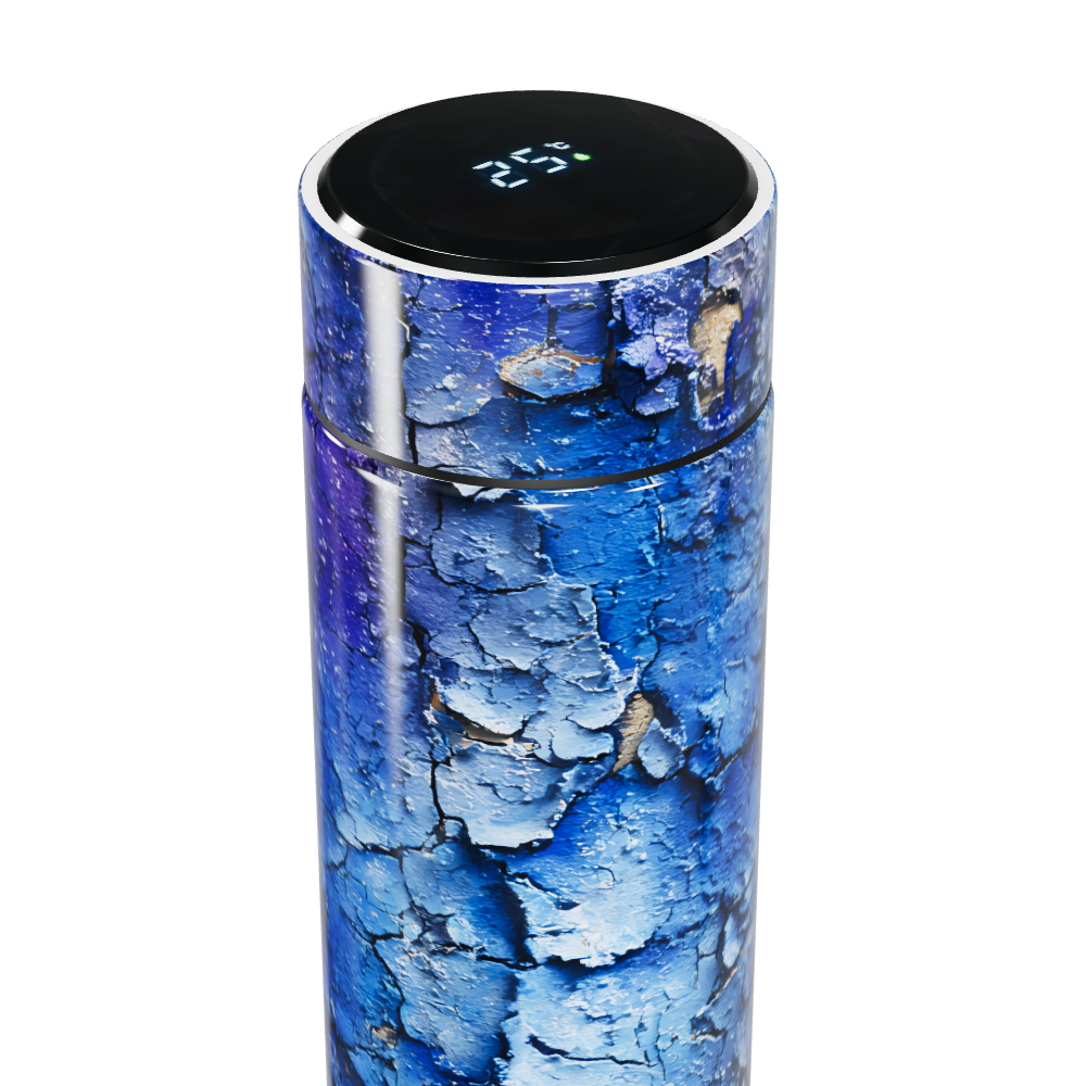 Garrafa Térmica Touch Azul Texturizada