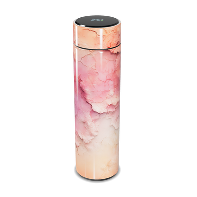Garrafa Térmica Touch - Estampa Marmorizada Rosa