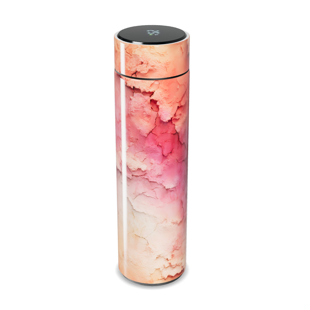 Garrafa Térmica Touch - Estampa Marmorizada Rosa