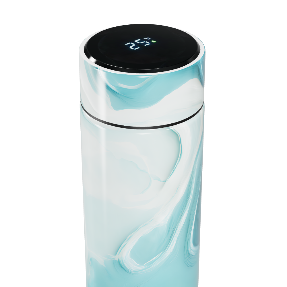 Garrafa Térmica Touch - Azul Mármore Digital