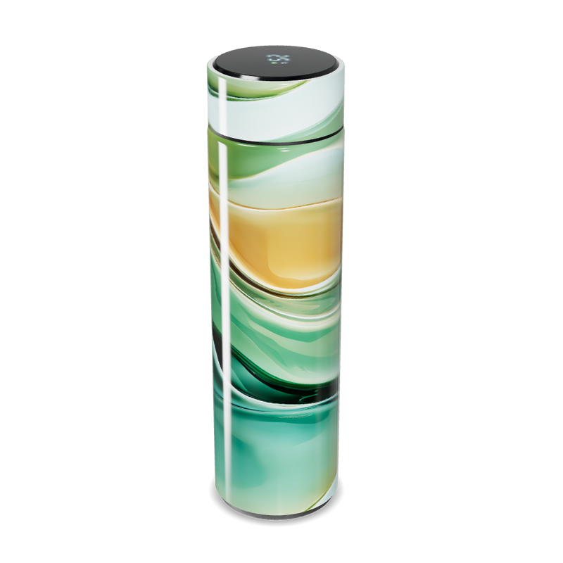 Garrafa Térmica Touch Verde - Design Marmorizado