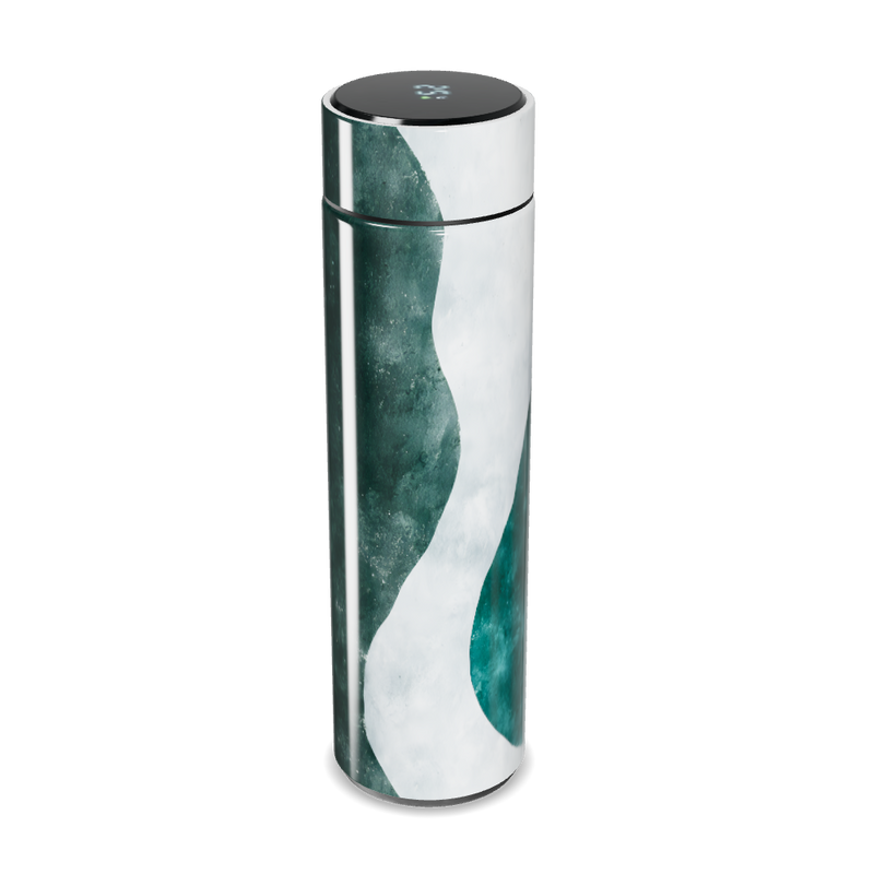 Garrafa Térmica Touch - Verde e Laranja Inox