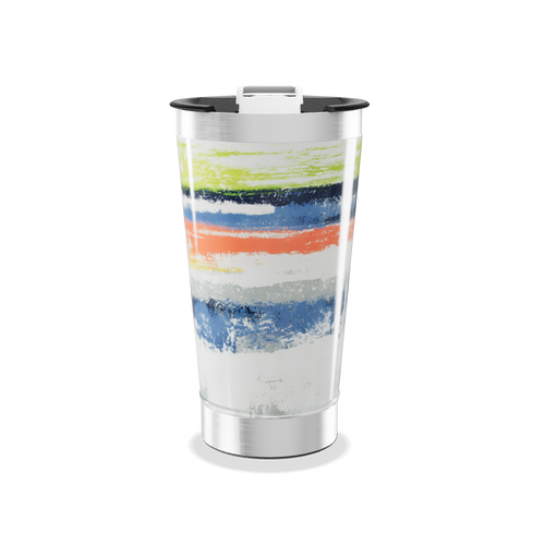Copo Térmico - Estampa Colorida Abstrata
