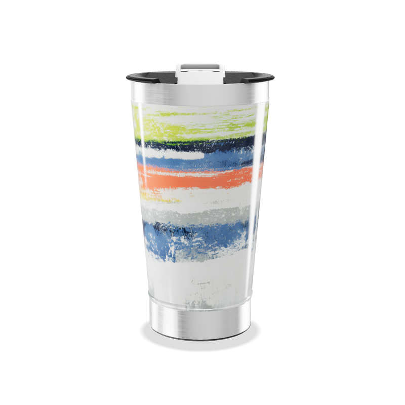 Copo Térmico - Estampa Colorida Abstrata