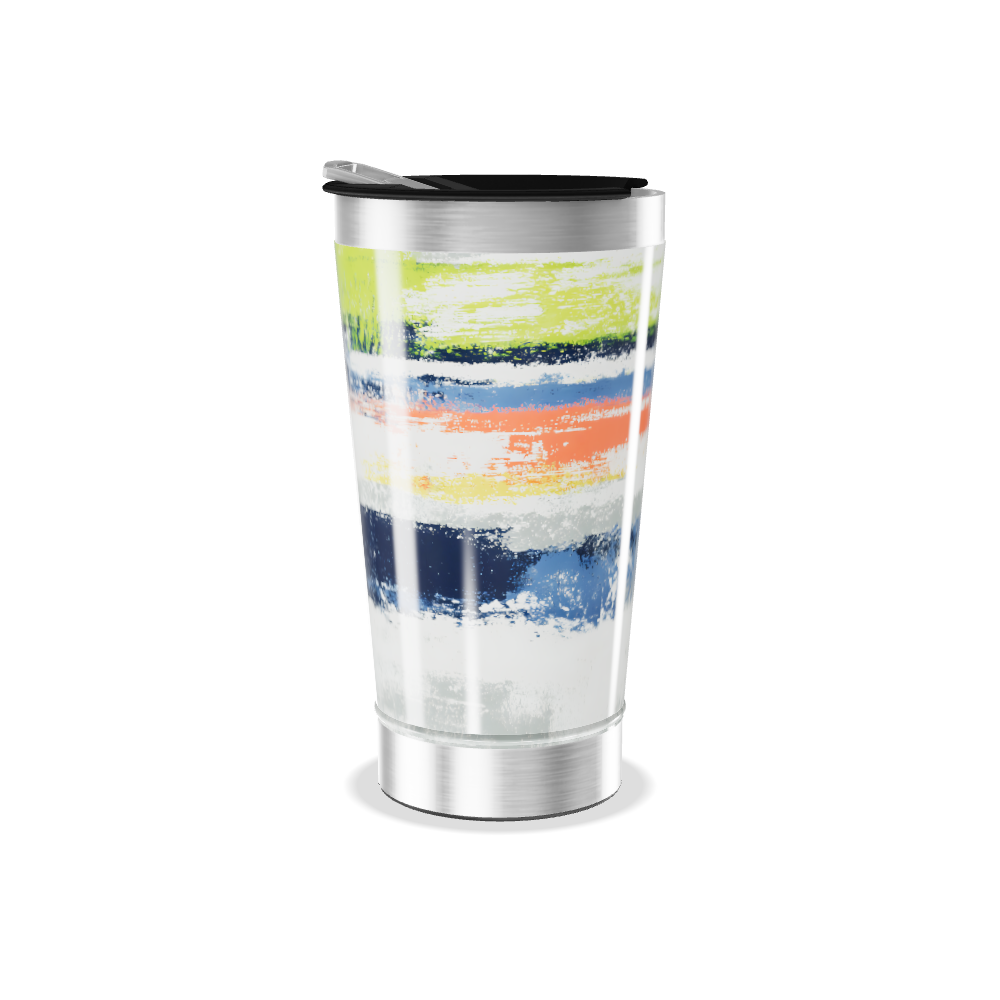 Copo Térmico - Estampa Colorida Abstrata