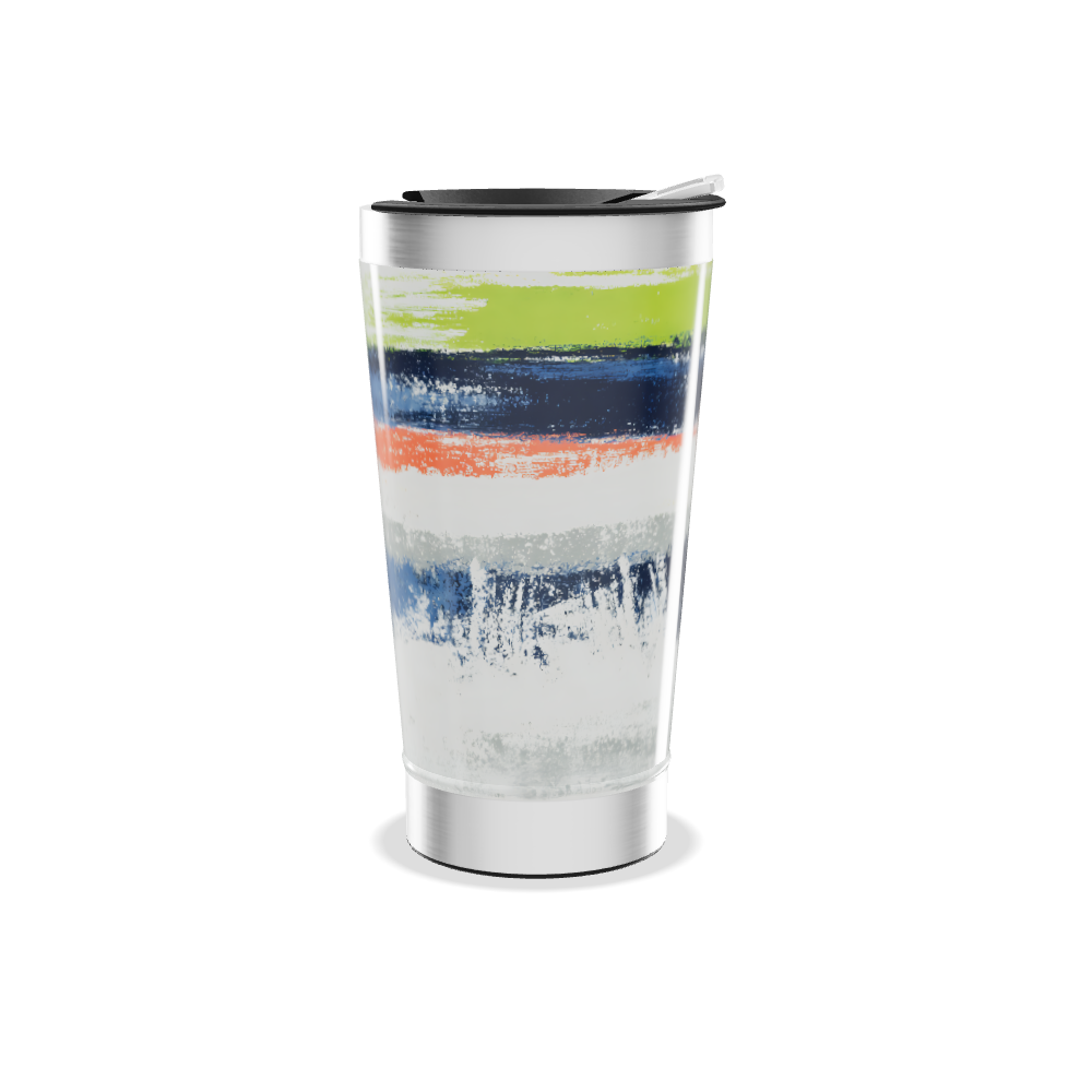 Copo Térmico - Estampa Colorida Abstrata