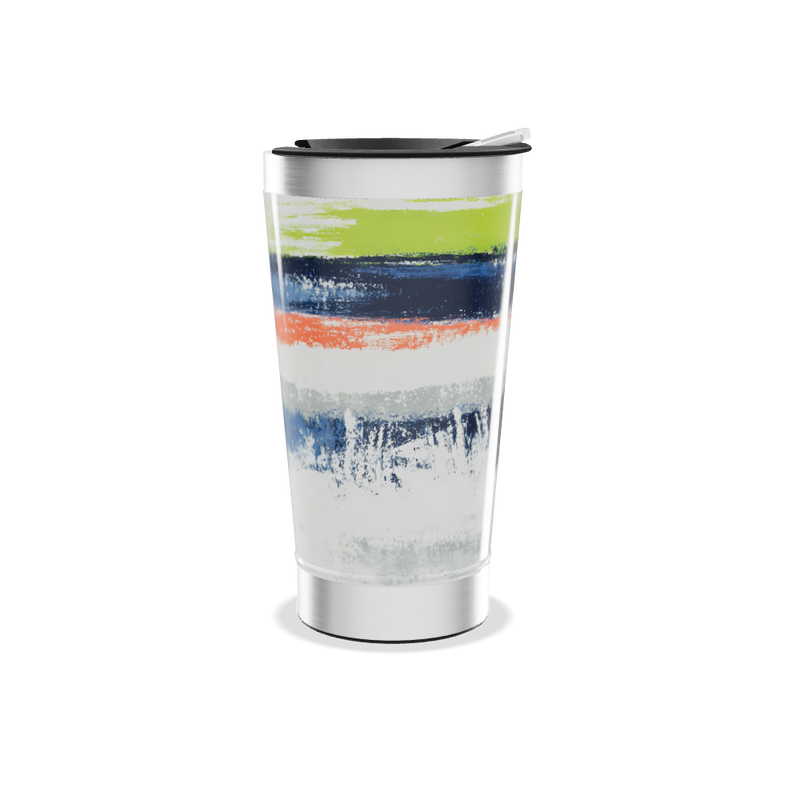 Copo Térmico - Estampa Colorida Abstrata