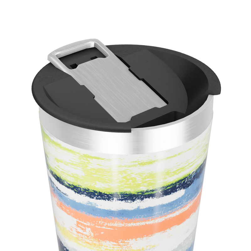 Copo Térmico - Estampa Colorida Abstrata