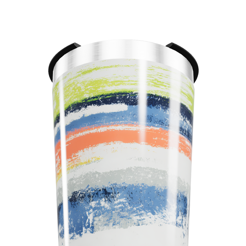 Copo Térmico - Estampa Colorida Abstrata