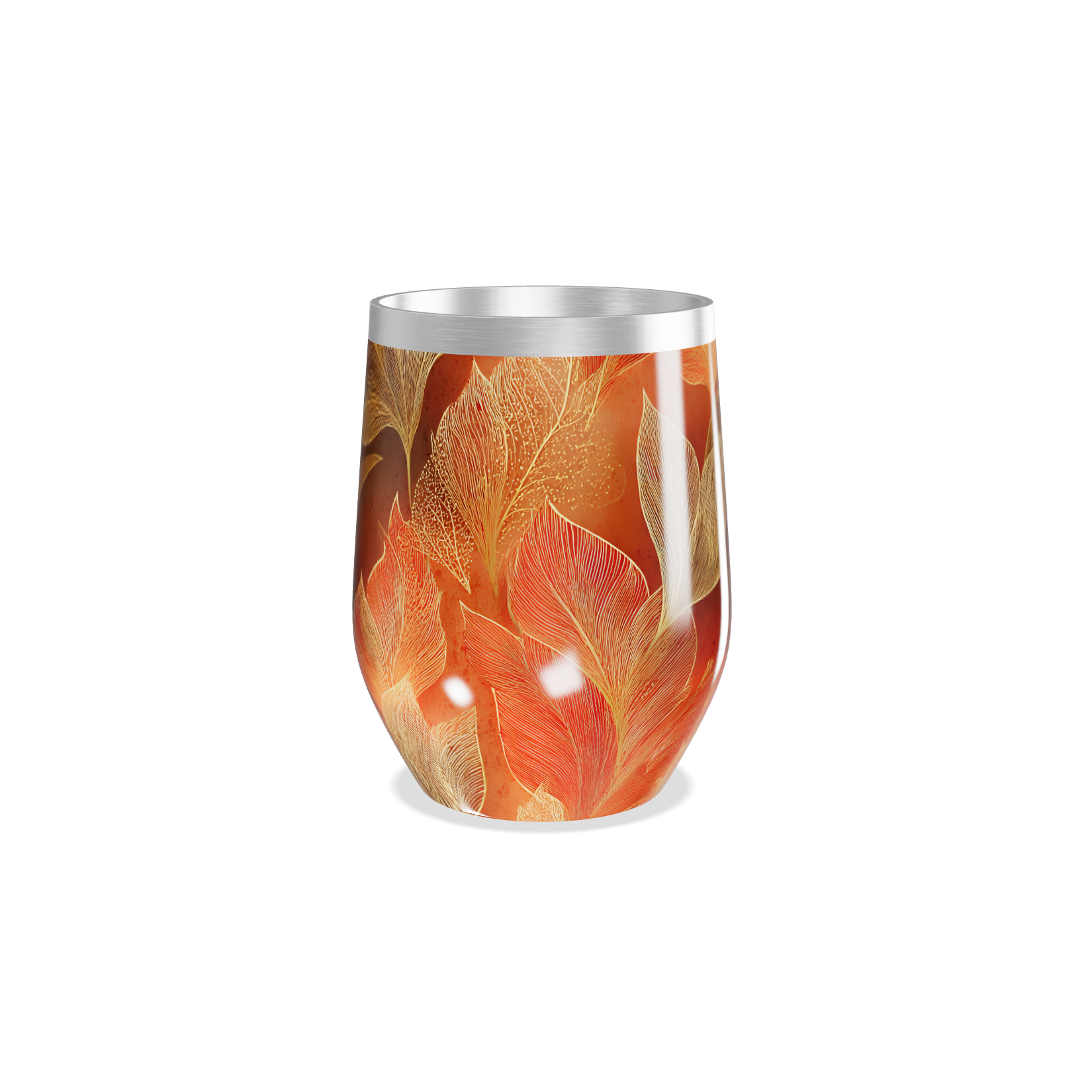 Copo Térmico Slim - Folhas Outono Aço Inox