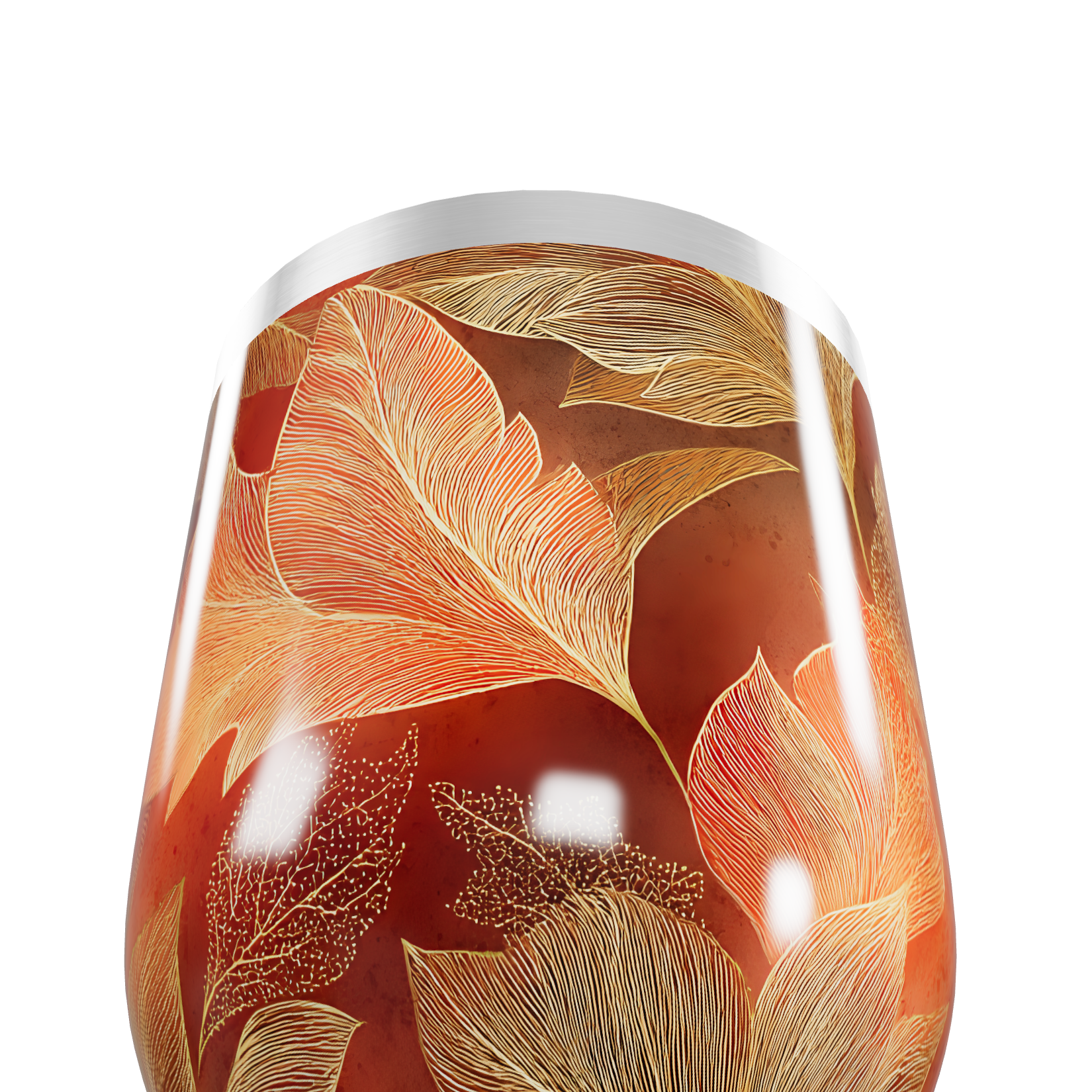 Copo Térmico Slim - Folhas Outono Aço Inox