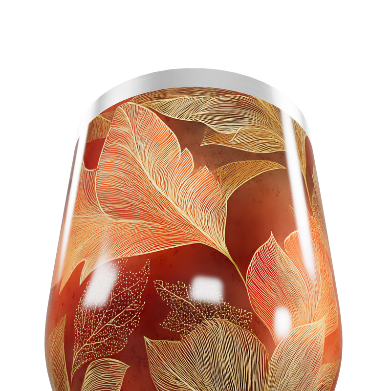 Copo Térmico Slim - Folhas Outono Aço Inox