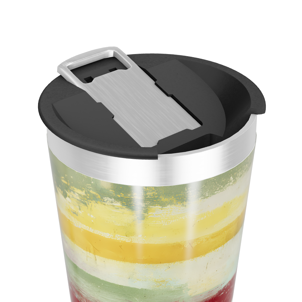 Copo Térmico - Com listras coloridas