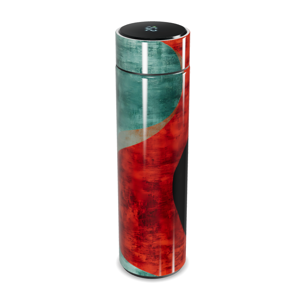 Garrafa Térmica Touch - Estampa Abstrata Colorida