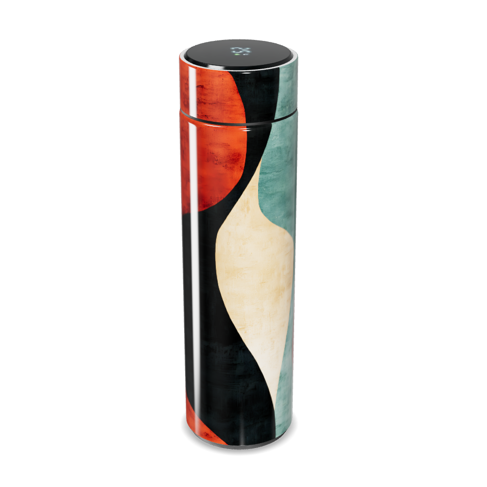 Garrafa Térmica Touch - Estampa Abstrata Colorida