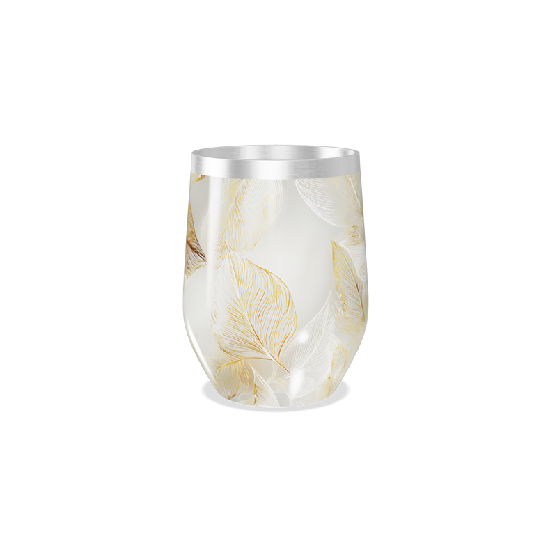Copo Térmico Slim - Folhas Douradas Aço Inox