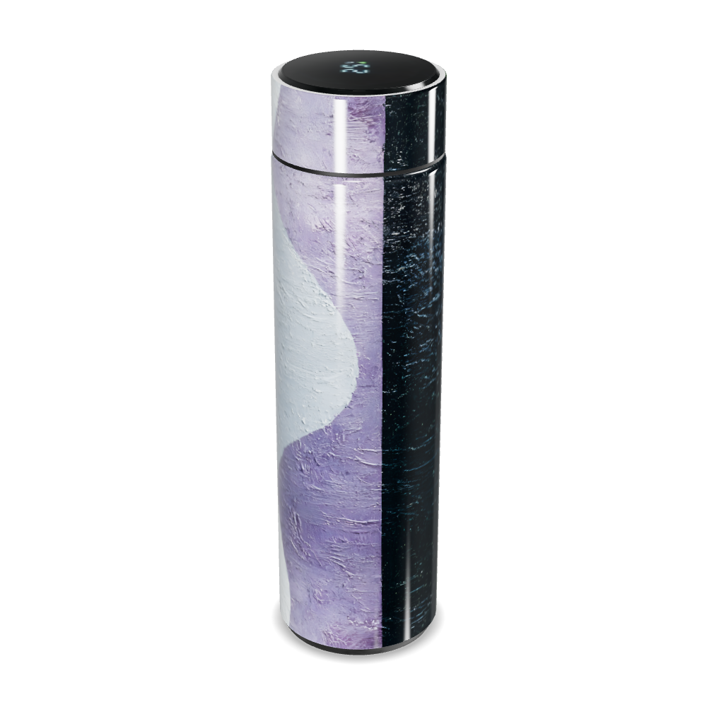 Garrafa Térmica Touch - Preto e Verde Marmorizado