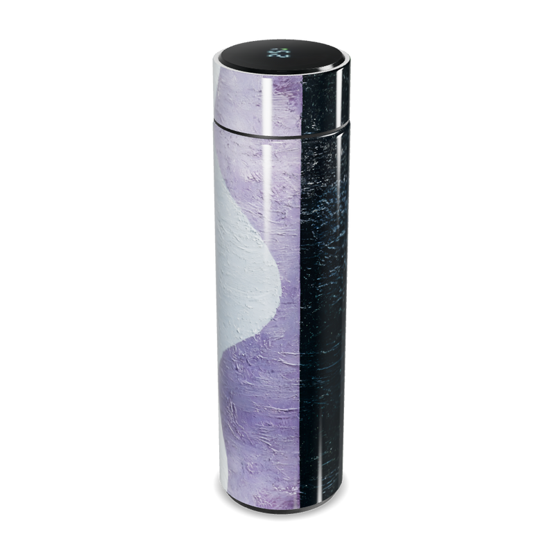 Garrafa Térmica Touch - Preto e Verde Marmorizado